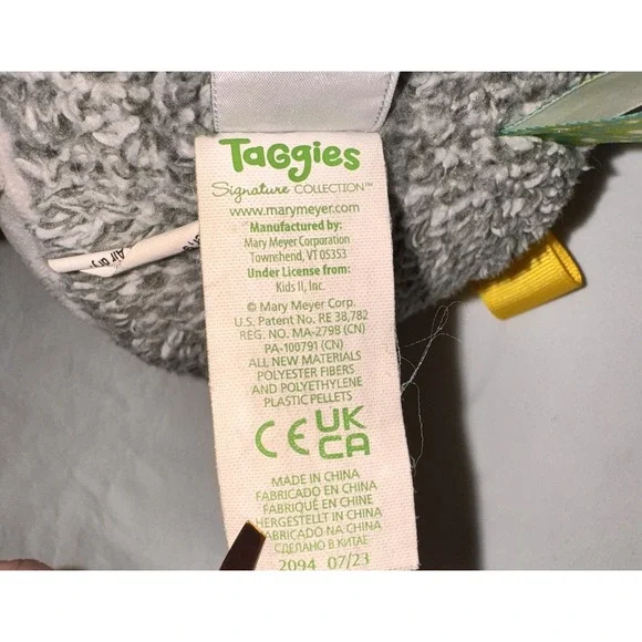 Taggies Hedgehog & Melissa Doug K's Kids Rainbow Fish Sensory Crinkle Plush Lot - Picture 15 of 16